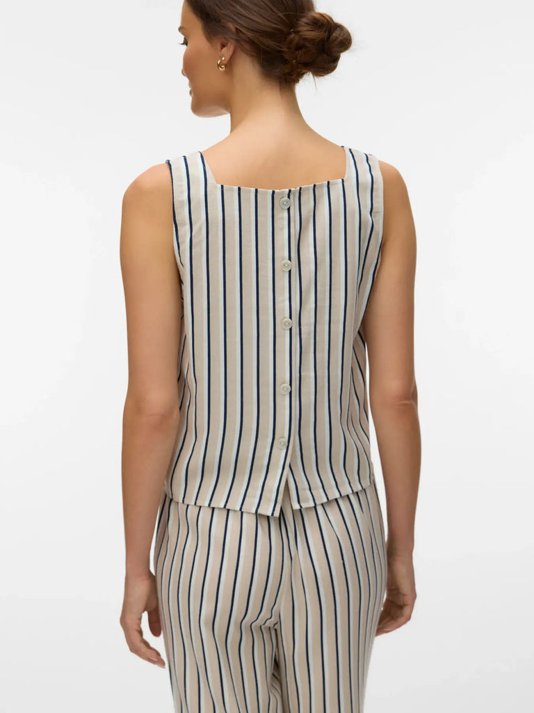 Square Neck Tank - Stripe