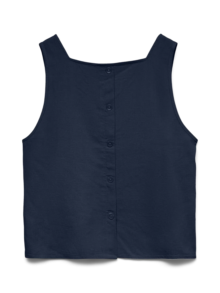 Square Neck Tank - Navy