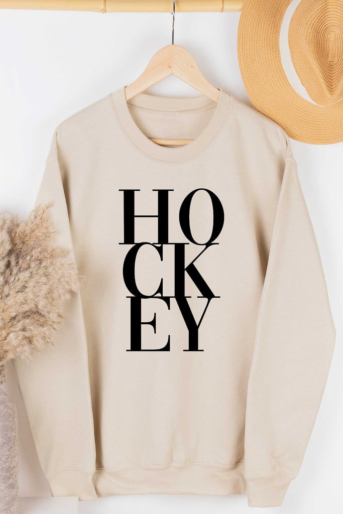 HOCKEY Graphic Sweatshirt - Sand