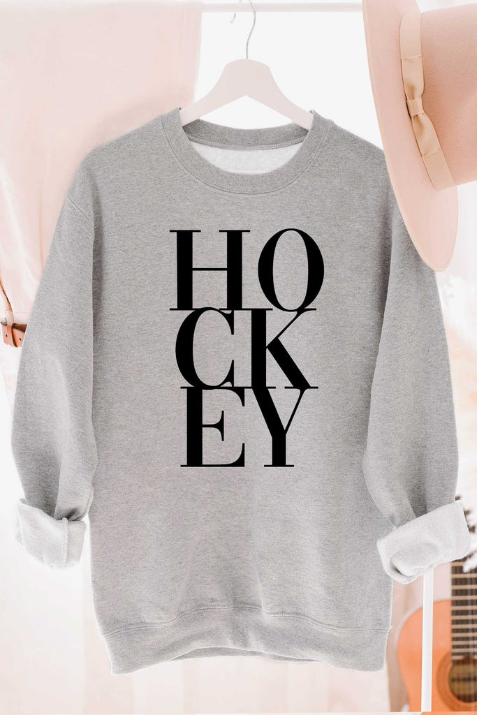 HOCKEY Graphic Sweatshirt - Grey