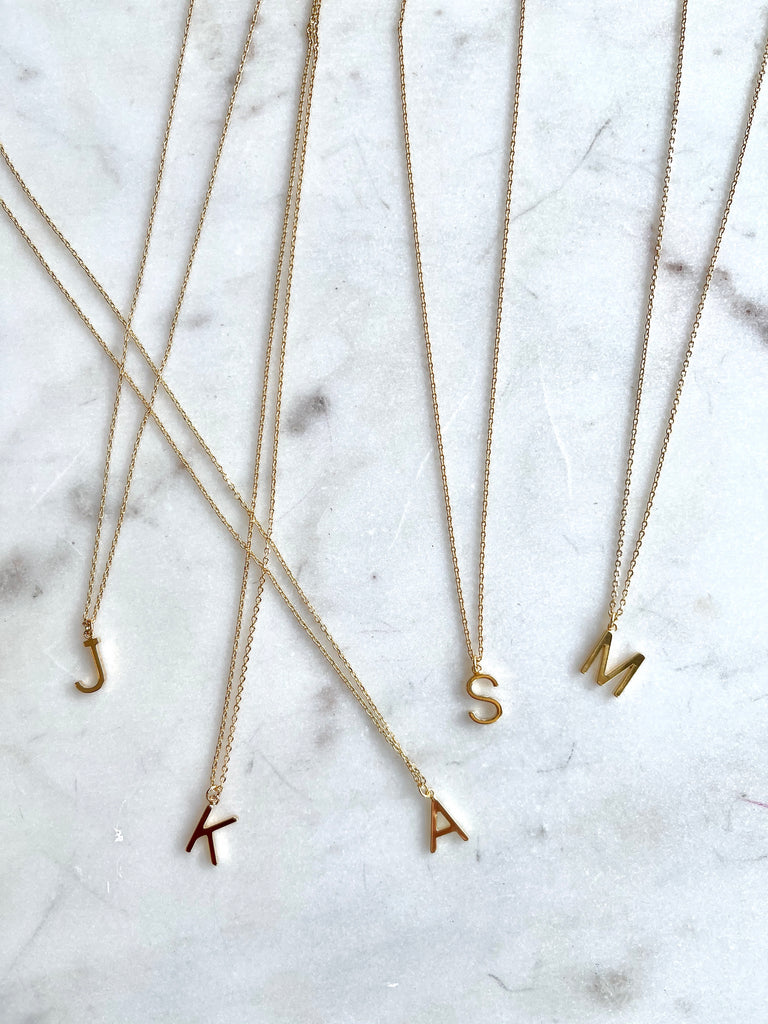 J - Initial Necklace