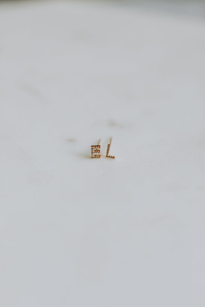 Initial Earring Set