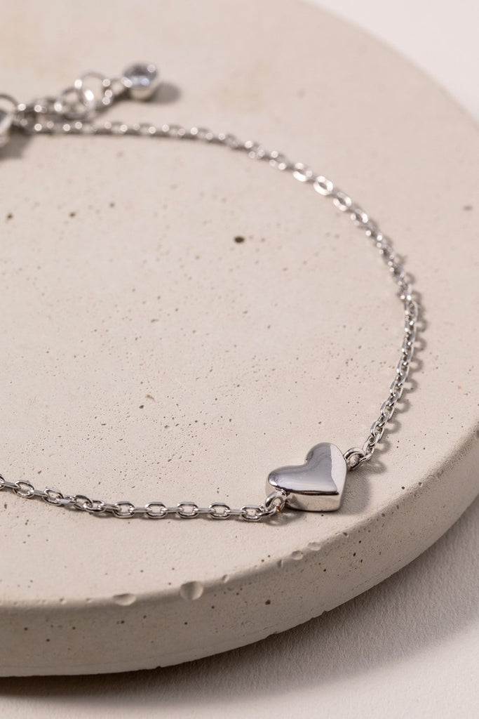 Heart Bracelet - Silver