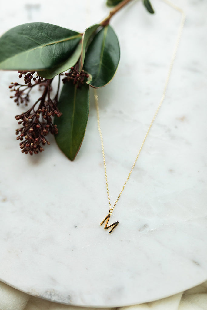 M - Initial Necklace