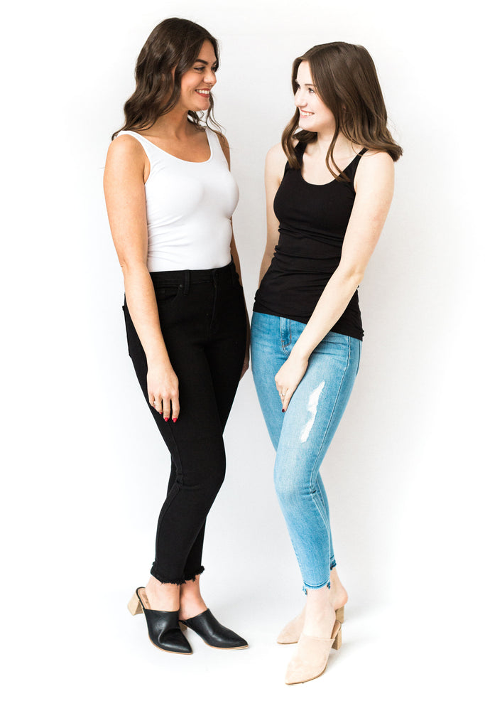 Wide Strap Tank - Black