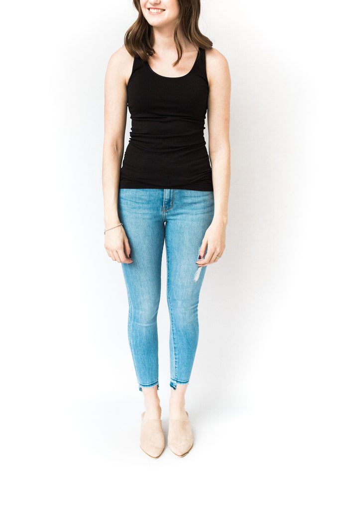 Wide Strap Tank - Black