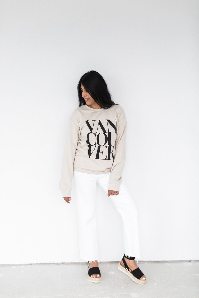 Vancouver Graphic Sweatshirt - Sand