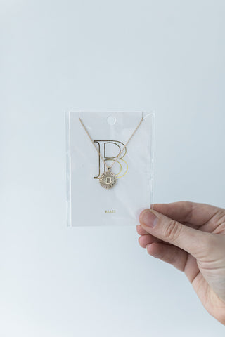 Block Letter MAMA Necklace - Silver