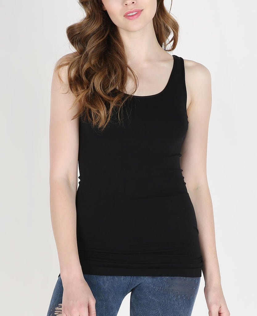 Wide Strap Tank - Black