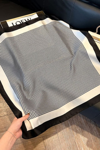Black & White Polka Dot Scarf