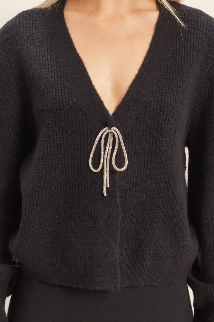 The Holiday Cardigan - Black