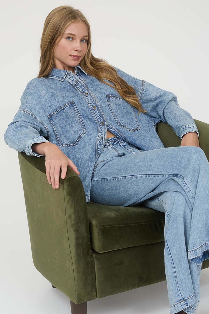 Chambray Button Up Shirt