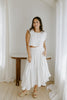 Bubble Top & Skirt Set - White