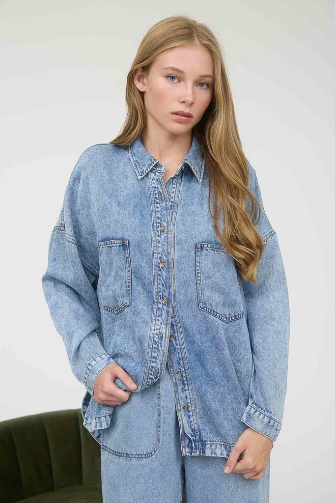 Chambray Button Up Shirt