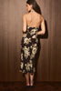 Halter Neck Bias Cut Midi Dress - Brown