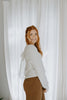 Back Bow V-neck Sweater - Cream
