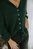 Lightweight Button Up Cardigan - Green