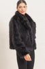 The Elevated Classic Faux Fur Jacket - Black
