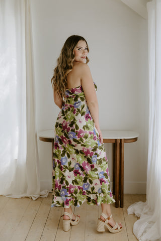 Tube Maxi with Cowl Back - Pink