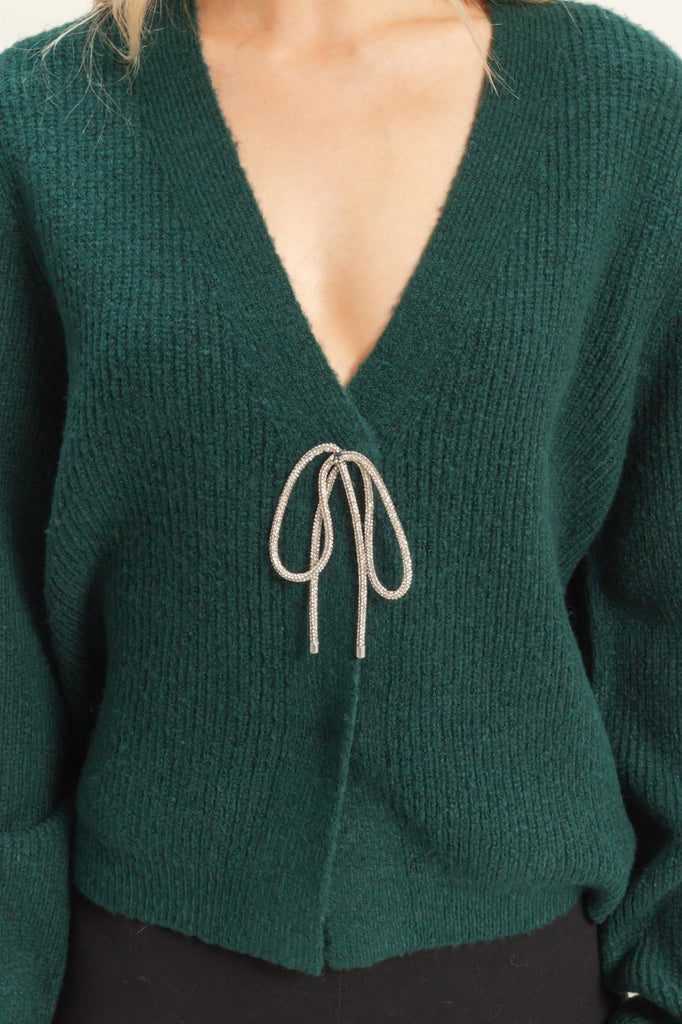 The Holiday Cardigan - Green