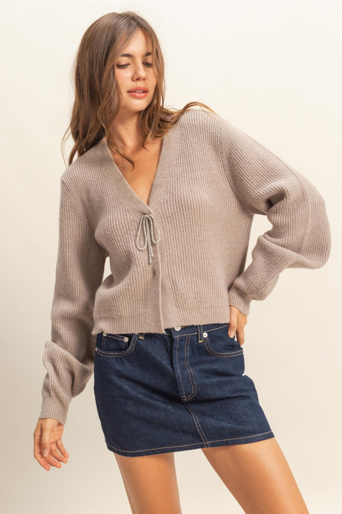 The Holiday Cardigan - Mocha
