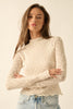 In Bloom Sheer Shirt - Cream