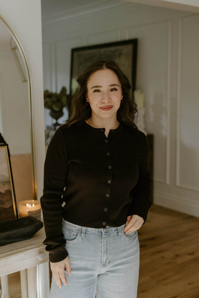 Classic and Simple Cardi - Black