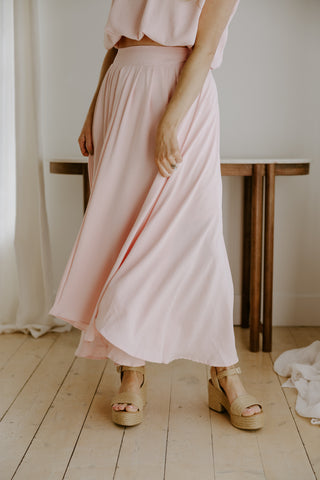 Tube Maxi with Cowl Back - Pink
