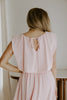 Bubble Top & Flowy Midi Skirt Set - Pink