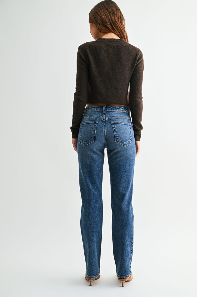Stovepipe Straight - Dark Denim