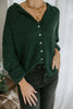 Lightweight Button Up Cardigan - Green
