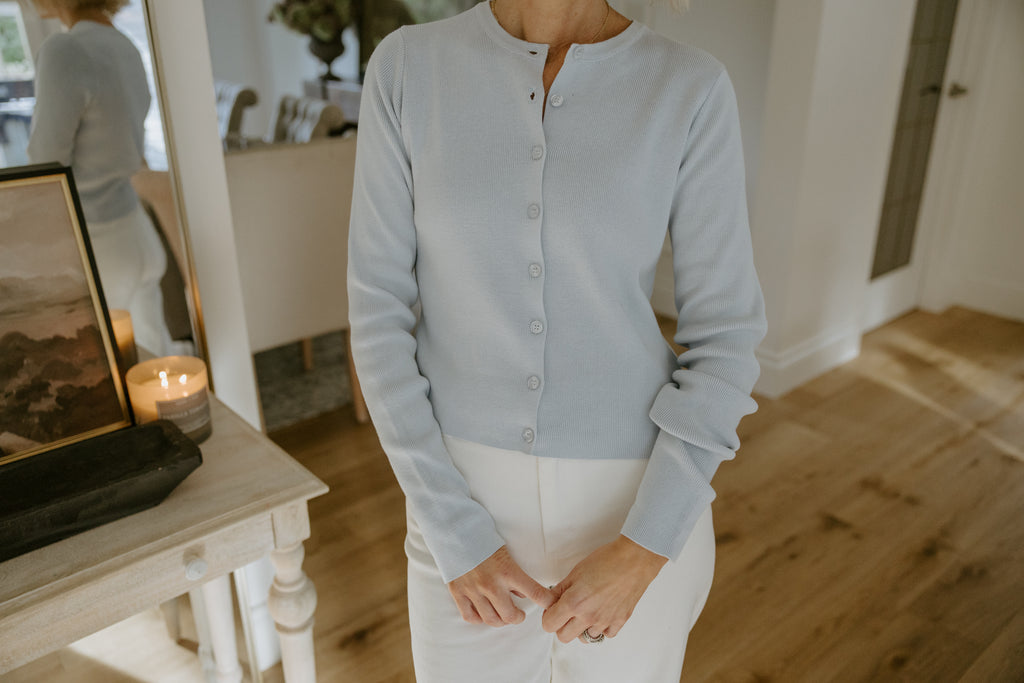 Classic and Simple Cardi - Blue