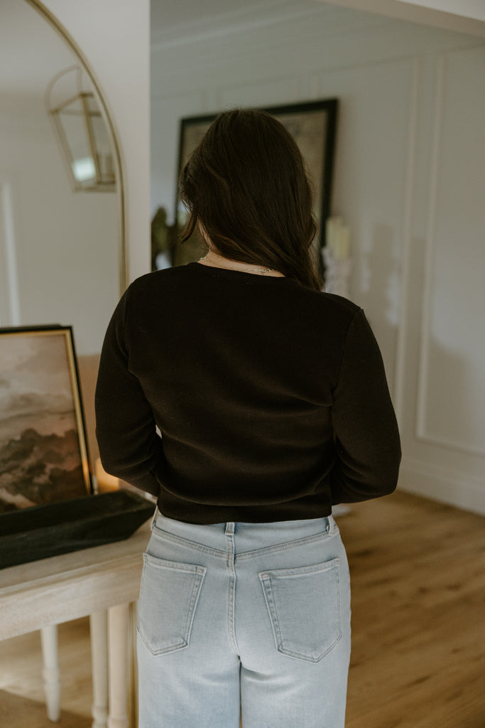 Classic and Simple Cardi - Black