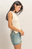 Knit Sleeveless Tank With Black Details
