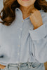 Lightweight Button Up Cardigan - Sky Blue