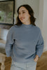 3/4 Ribbed Sweater - Azure
