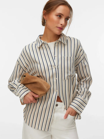 The Elevated Linen Vest - Oatmeal