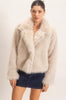 The Elevated Classic Faux Fur Jacket - Taupe