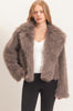 The Elevated Classic Faux Fur Jacket - Brown