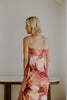 Romantic Floral Strapless Maxi
