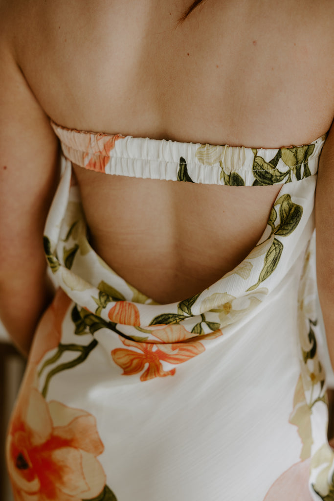 Tube Maxi with Cowl Back - Pink