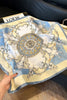 Light Blue Paisley Scarf