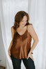 Satin Cami - Chestnut