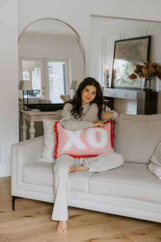 Exposed Seam Sweater - Red