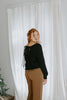 Wide Leg Dressy Pant - Brown
