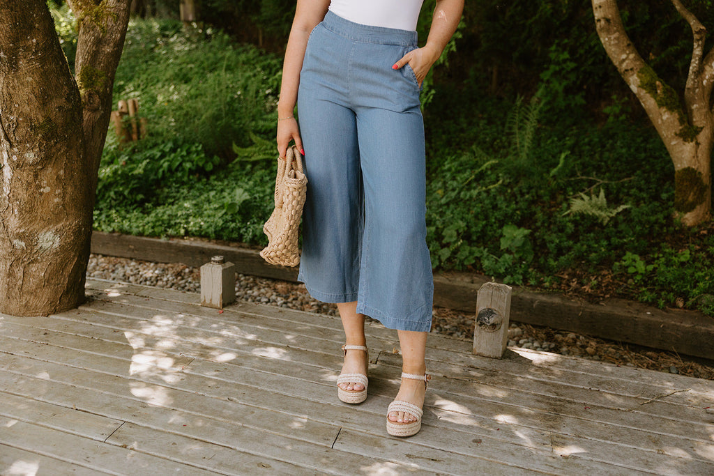 Wide Leg Tencel Culotte
