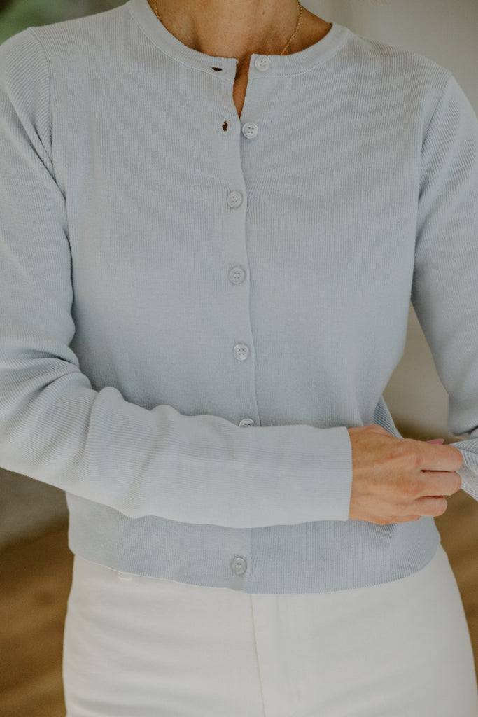 Classic and Simple Cardi - Blue