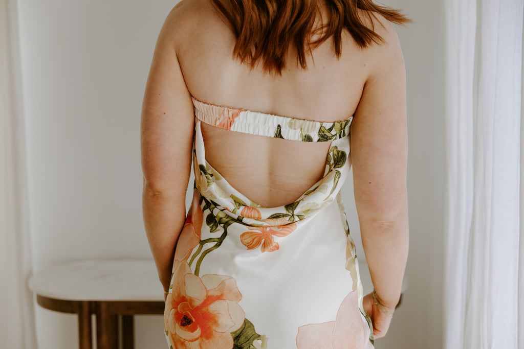 Tube Maxi with Cowl Back - Pink