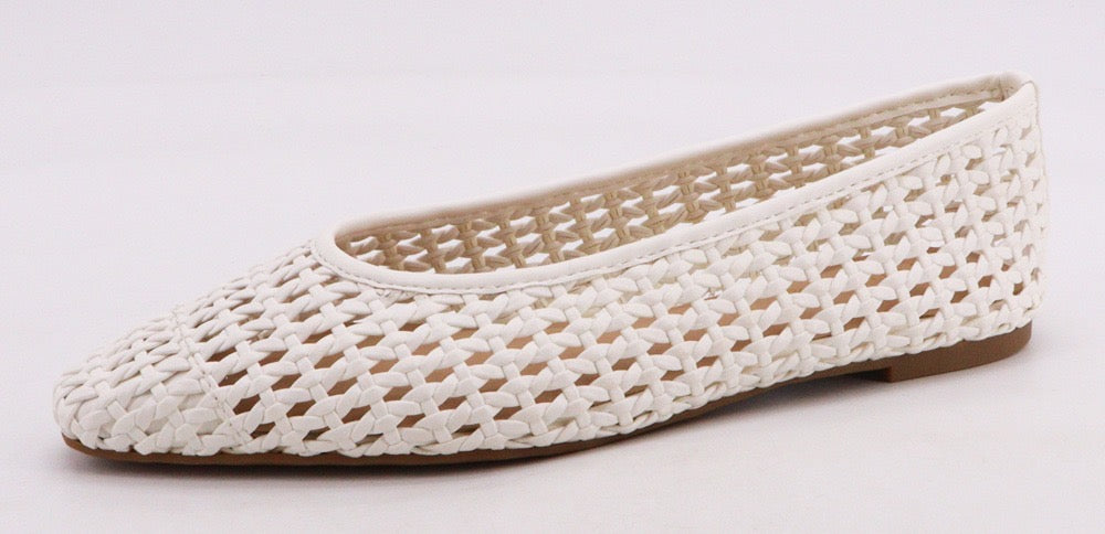 Woven Flat - White