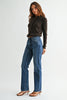 Stovepipe Straight - Dark Denim